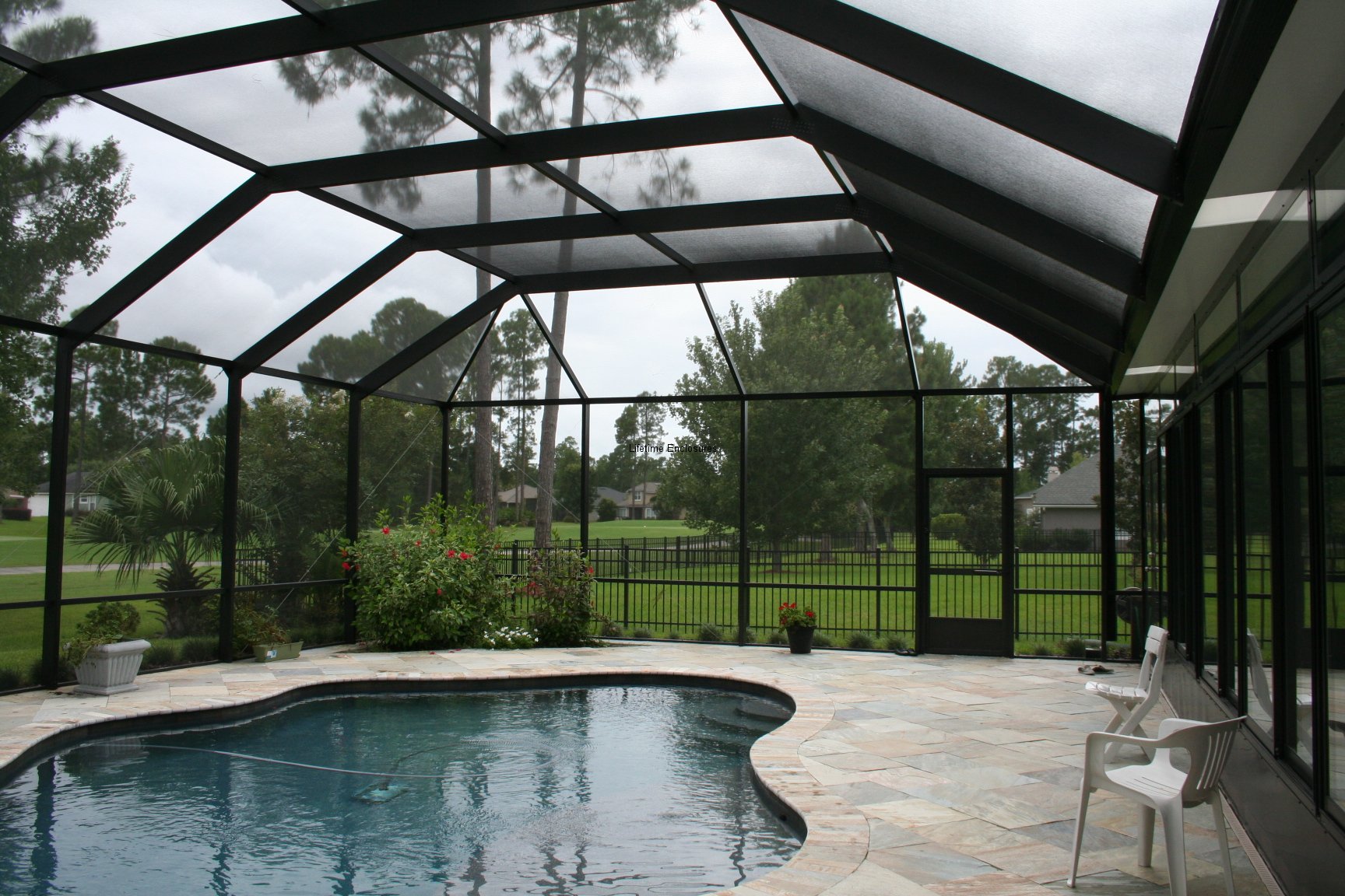 average cost of pool screen enclosure